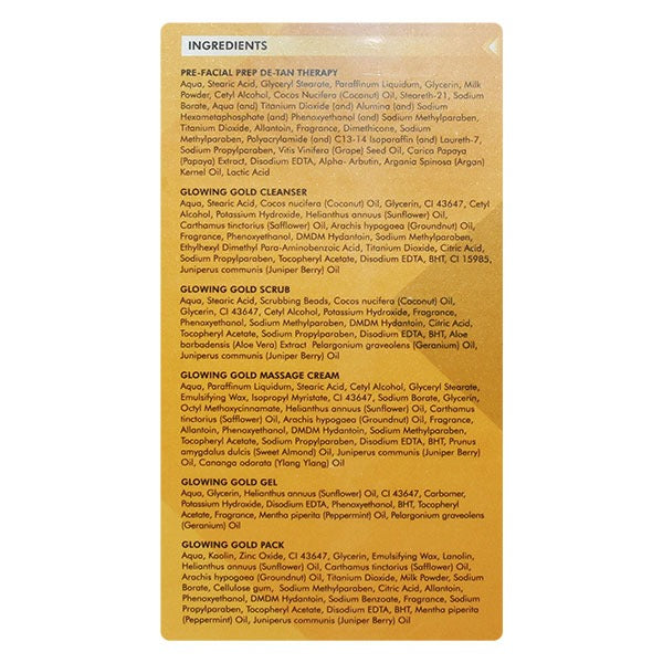 Nature's Essence Glowing Gold Facial Kit