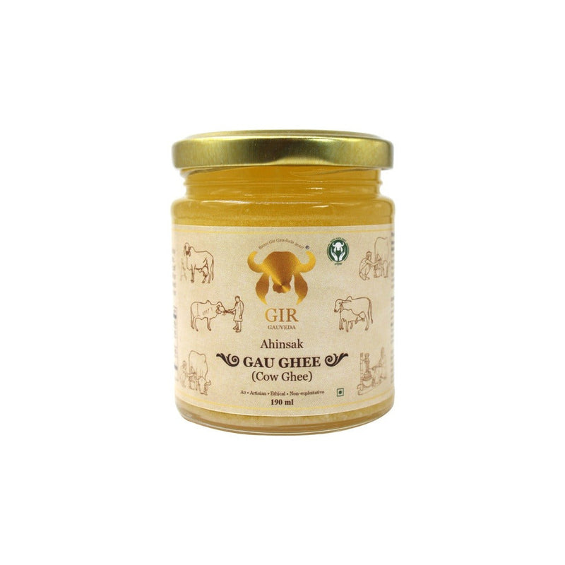 Gir Ahinsak Gau Ghee (A2) Bilona - A2 Ghee, Traditional Bilona Ghee, Desi Pure Breed Gir Gaumata (A2)