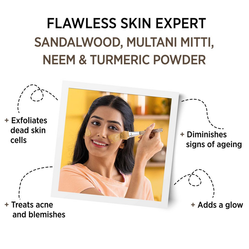 Alps Goodness Sandalwood,Multani Mitti,Neem & Turmeric Powder
