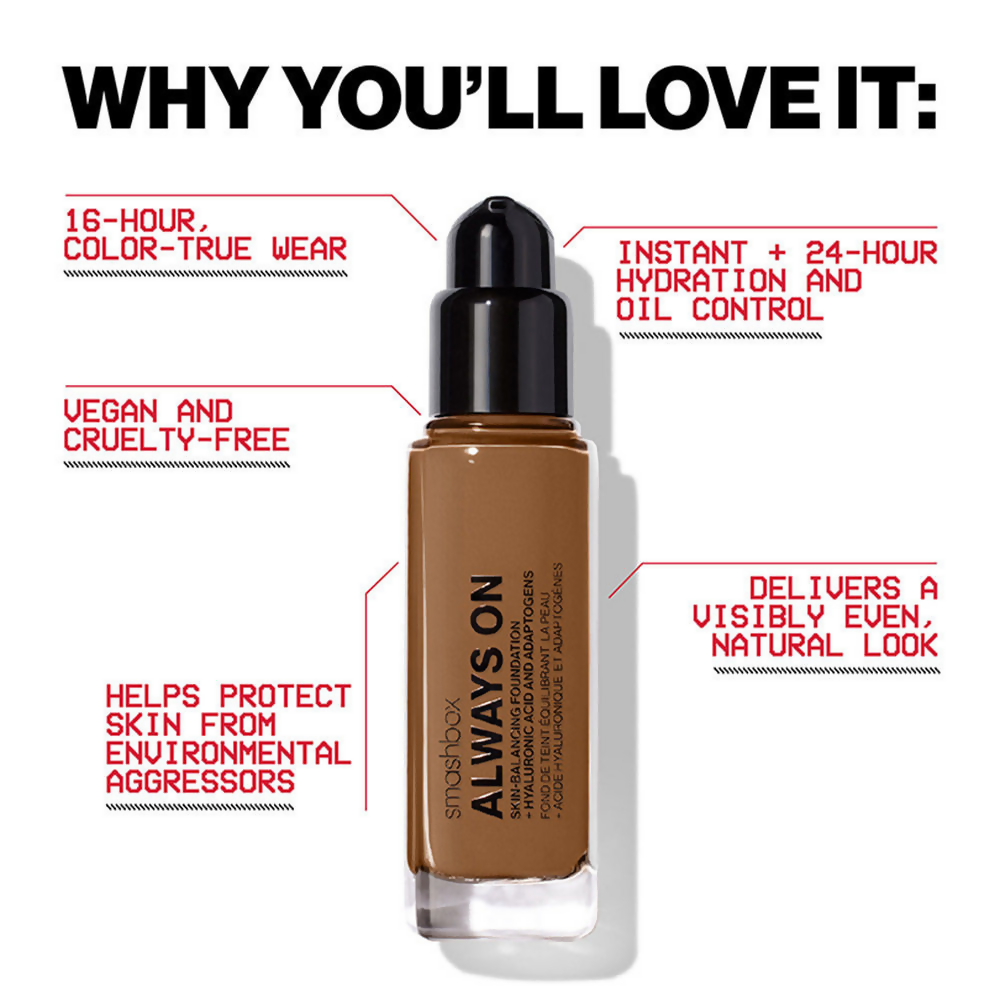 Smashbox Always On Foundation M10N (Level One Medium With A Neutral Undertone)
