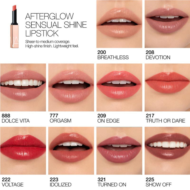 NARS Afterglow Sensual Shine Lipstick - Show Off