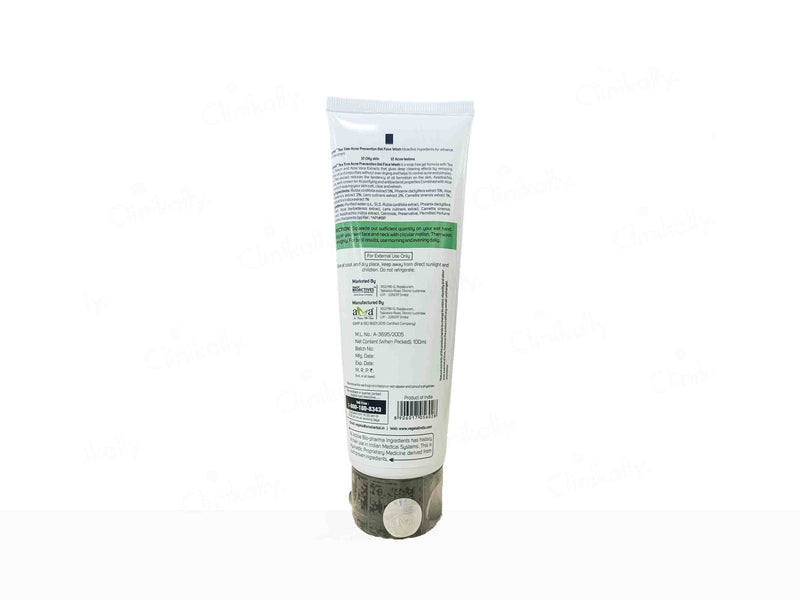 Vegetal Tea Tree Acne Prevention Gel Face Wash