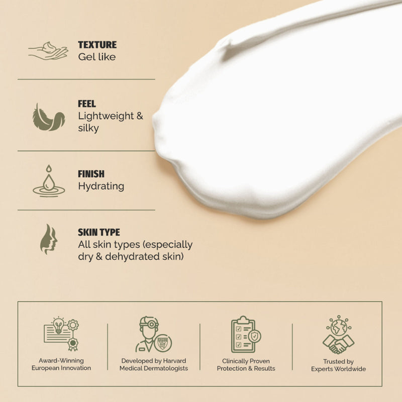 Heliocare Water Gel Hydrating Sunscreen SPF 50+ Pa++++, Water & Sweat Resistant, For Dry & Dull Skin