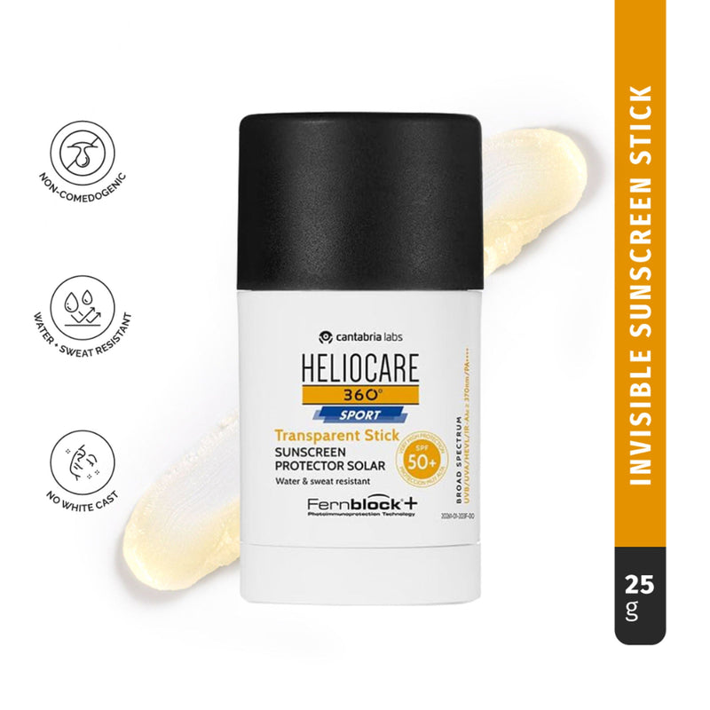 Heliocare 360 Sport Transparent Sunscreen Stick SPF 50+