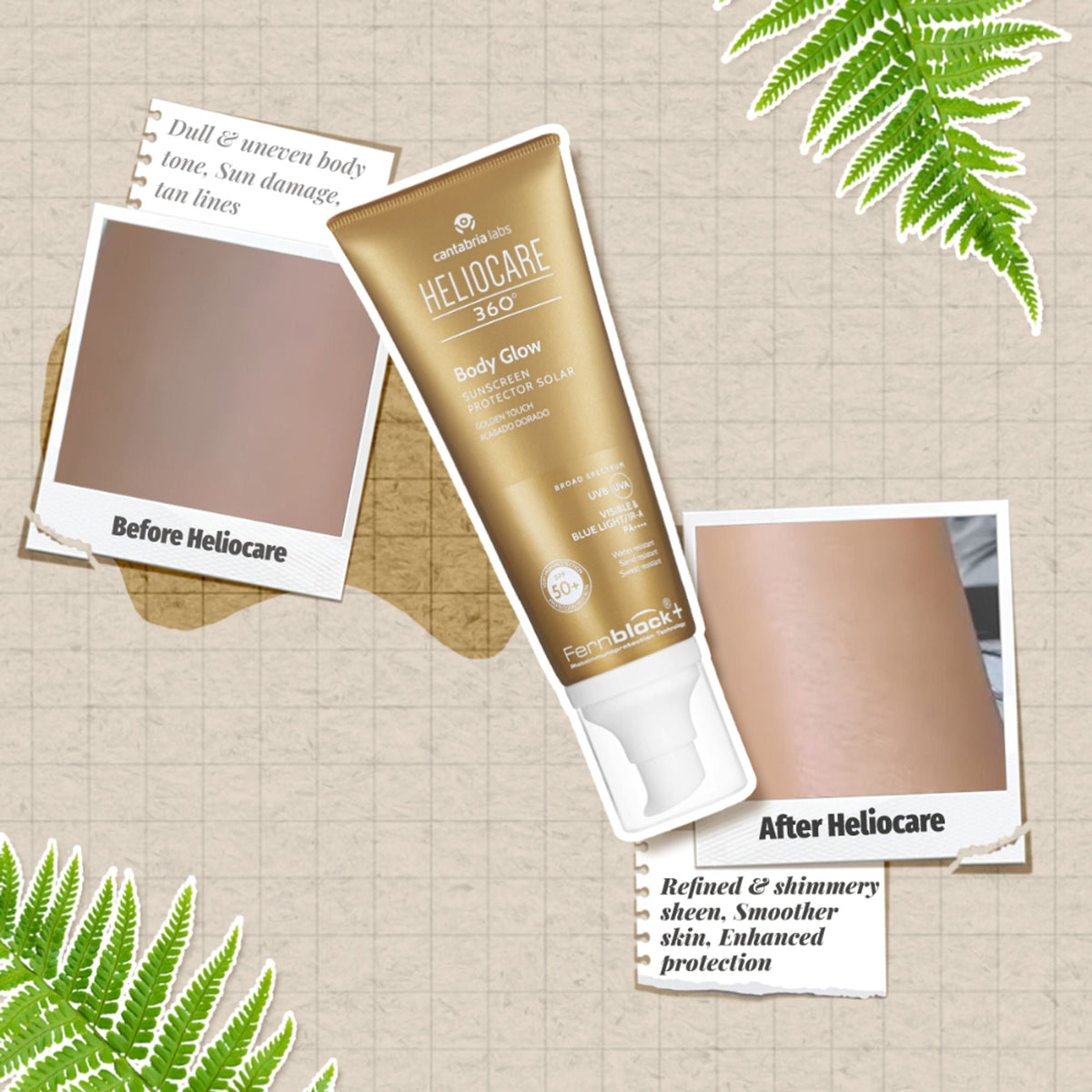 Heliocare 360 Body Glow SPF 50+ Body Sunscreen