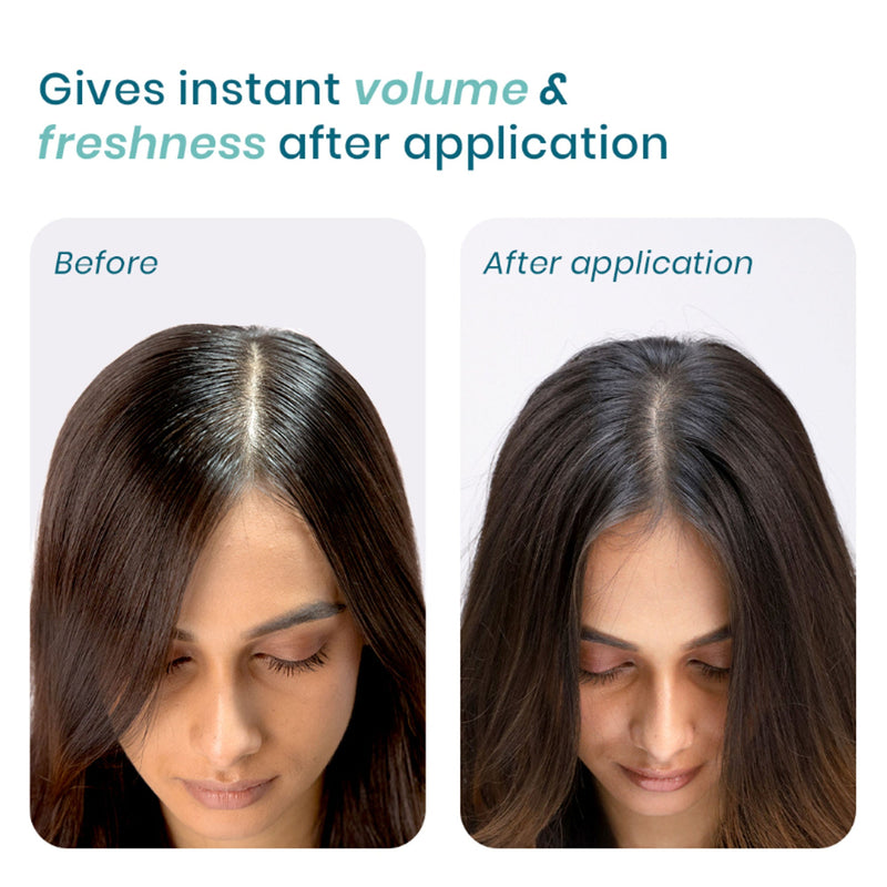 Wishcare Air Powder Dry Shampoo for Oily Hair & Scalp - No White Cast & Aerosol - Volume Boost