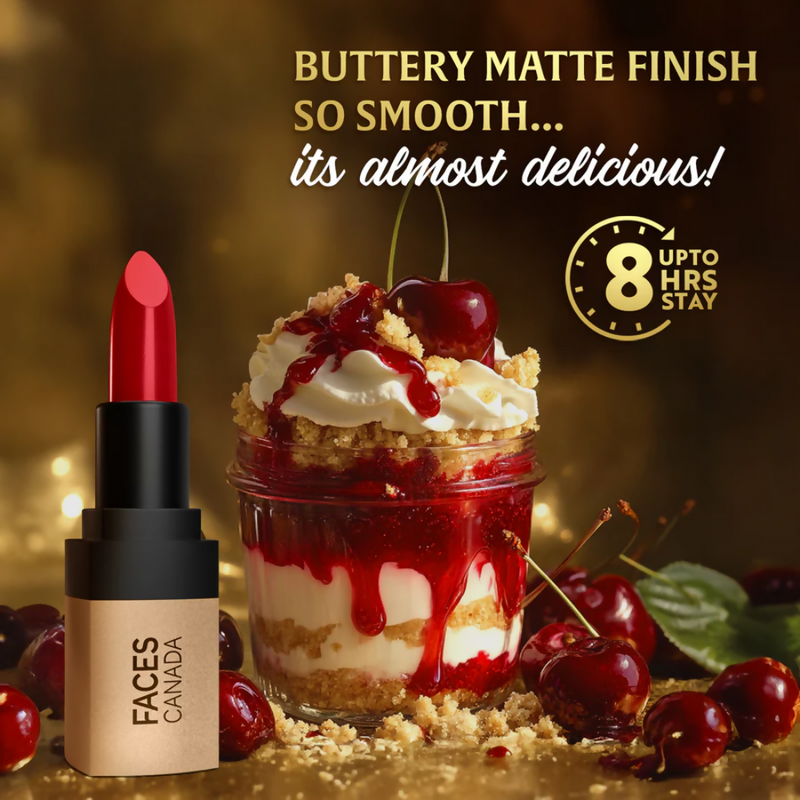 Faces Canada Comfy Matte Velvet Touch Lipstick - Cherry Pie 02