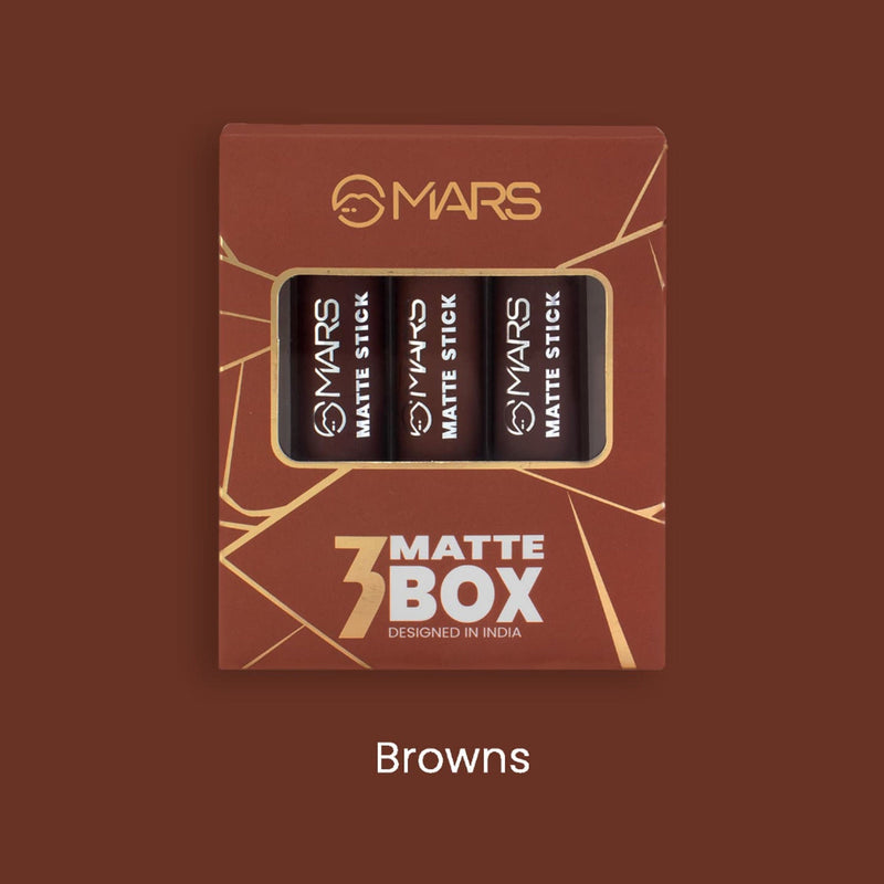 MARS Cosmetics Matte Lipsticks Box - 04 Browns