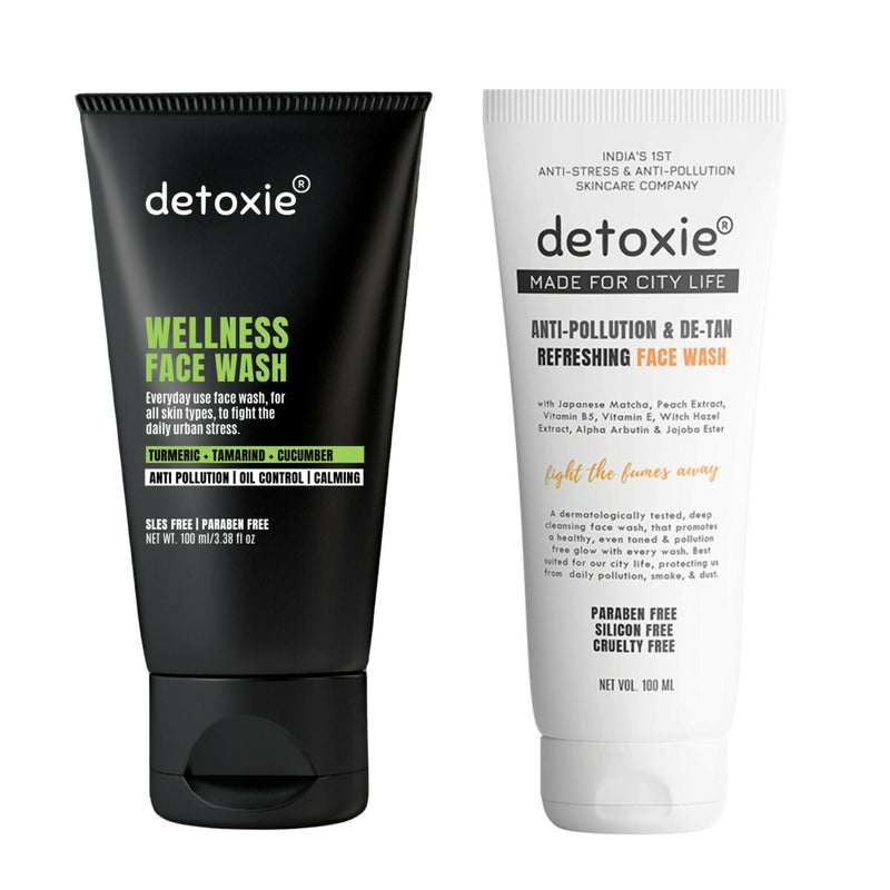 Detoxie Refreshing Face Wash Combo (Anti-Pollution + Wellness Face Wash)