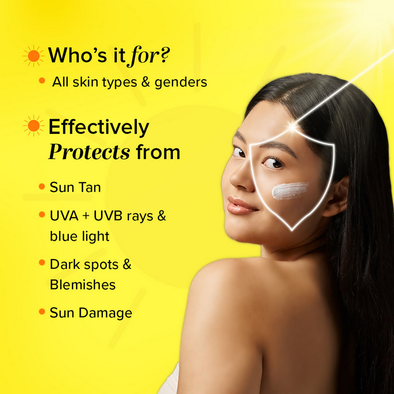 Khadi Natural Vitamin C + Hyaluronic Acid Sunscreen SPF 50 PA+++