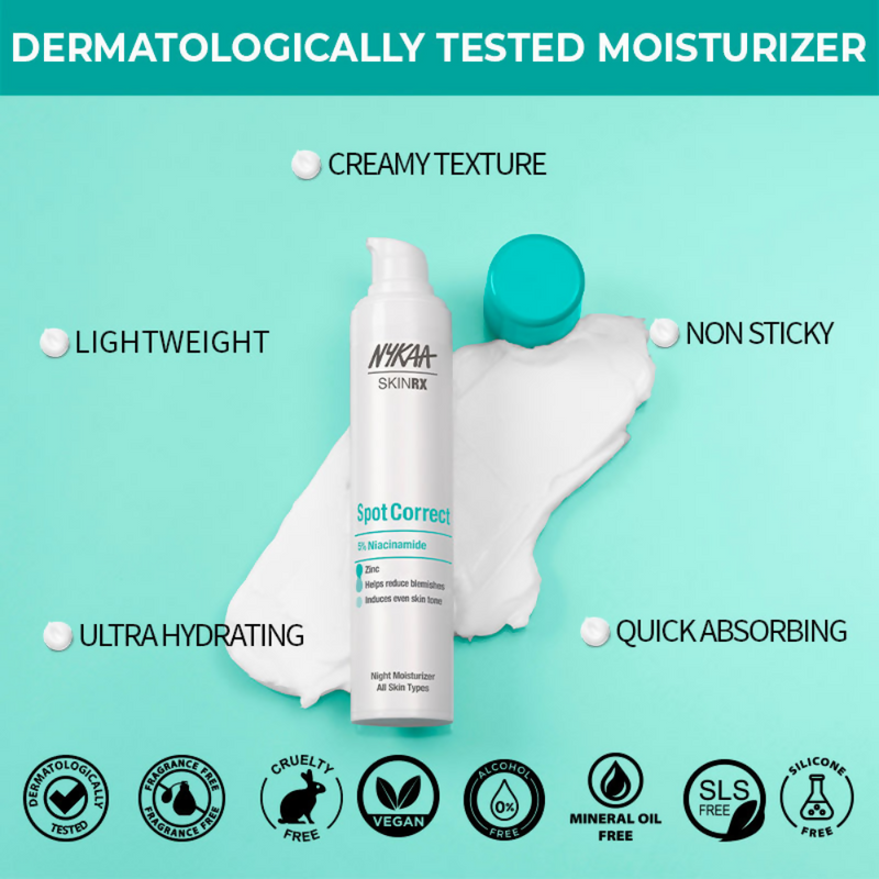 Nykaa SKINRX Spot Correct 5% Niacinamide Night Moisturizer