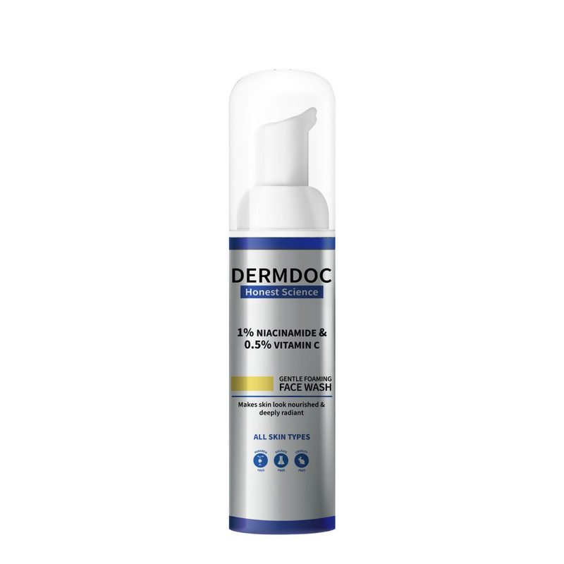 Dermdoc 1% Niacinamide & 0.5% Vitamin C Gentle Foaming Face Wash