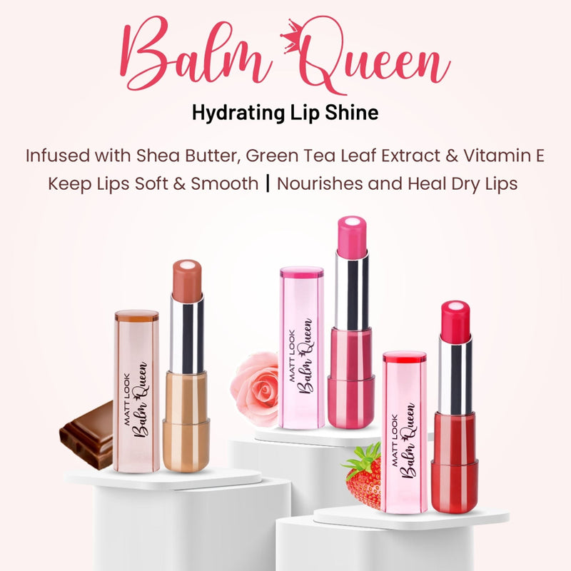 Matt Look Balm Queen Hydrating Lip Balms - Super Strawberry