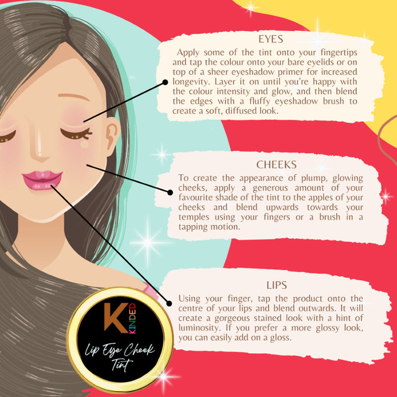 KINDED Lip, Eye and Cheek Tint - Beetroot