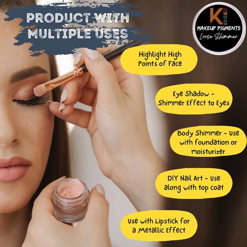 KINDED Loose Shimmer Makeup Foil Pigments Powder - Copper