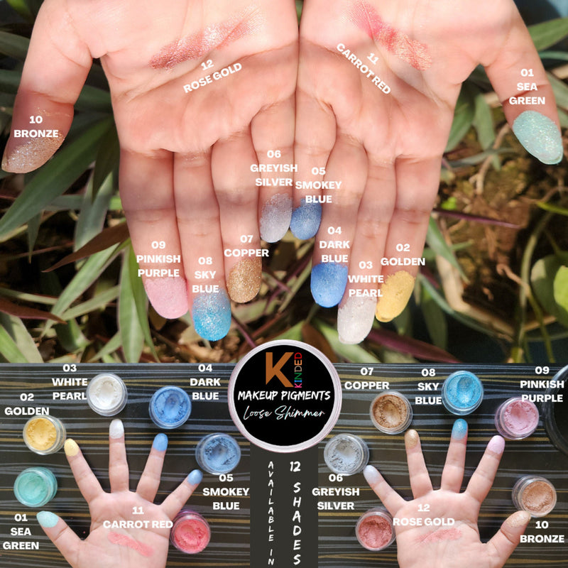 KINDED Loose Shimmer Makeup Foil Pigments Powder - Copper