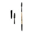 KINDED Professional Natural Wooden Handle 2 in 1 Masaca & Angular Makeup Brush
