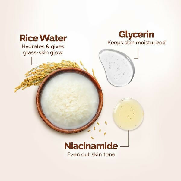 Mamaearth Rice Dewy Bright Face Wash With Rice Water & Niacinamide for Glass Skin