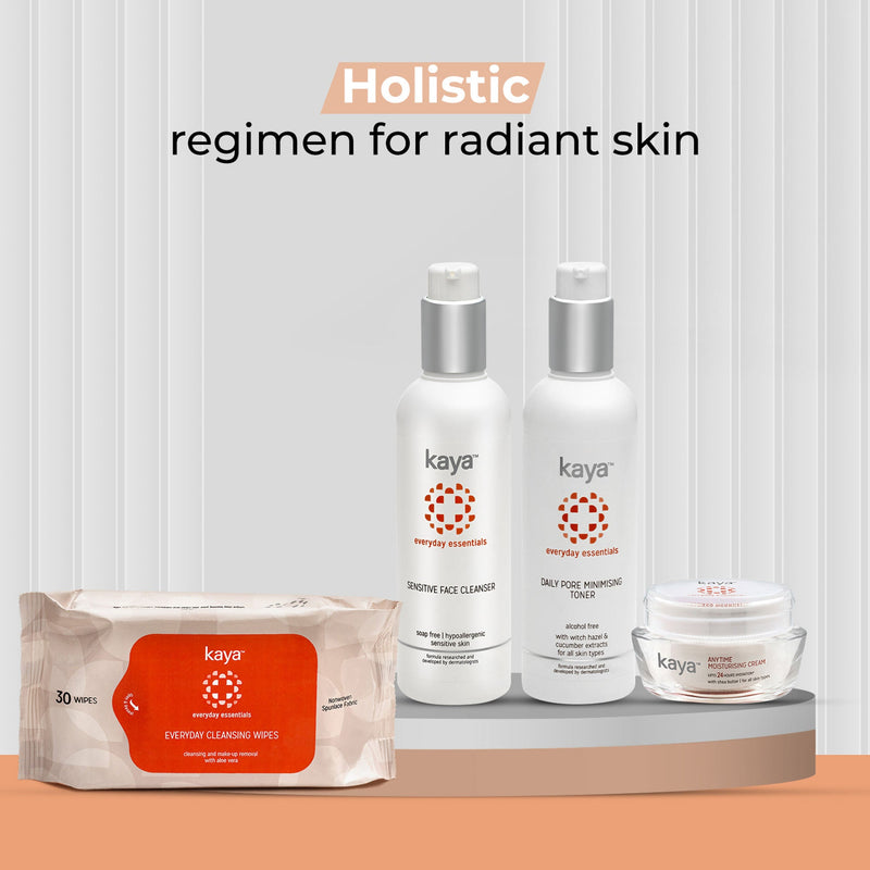 Kaya Everyday Cleansing Wipes - Everyday Essentials (30 Pieces)