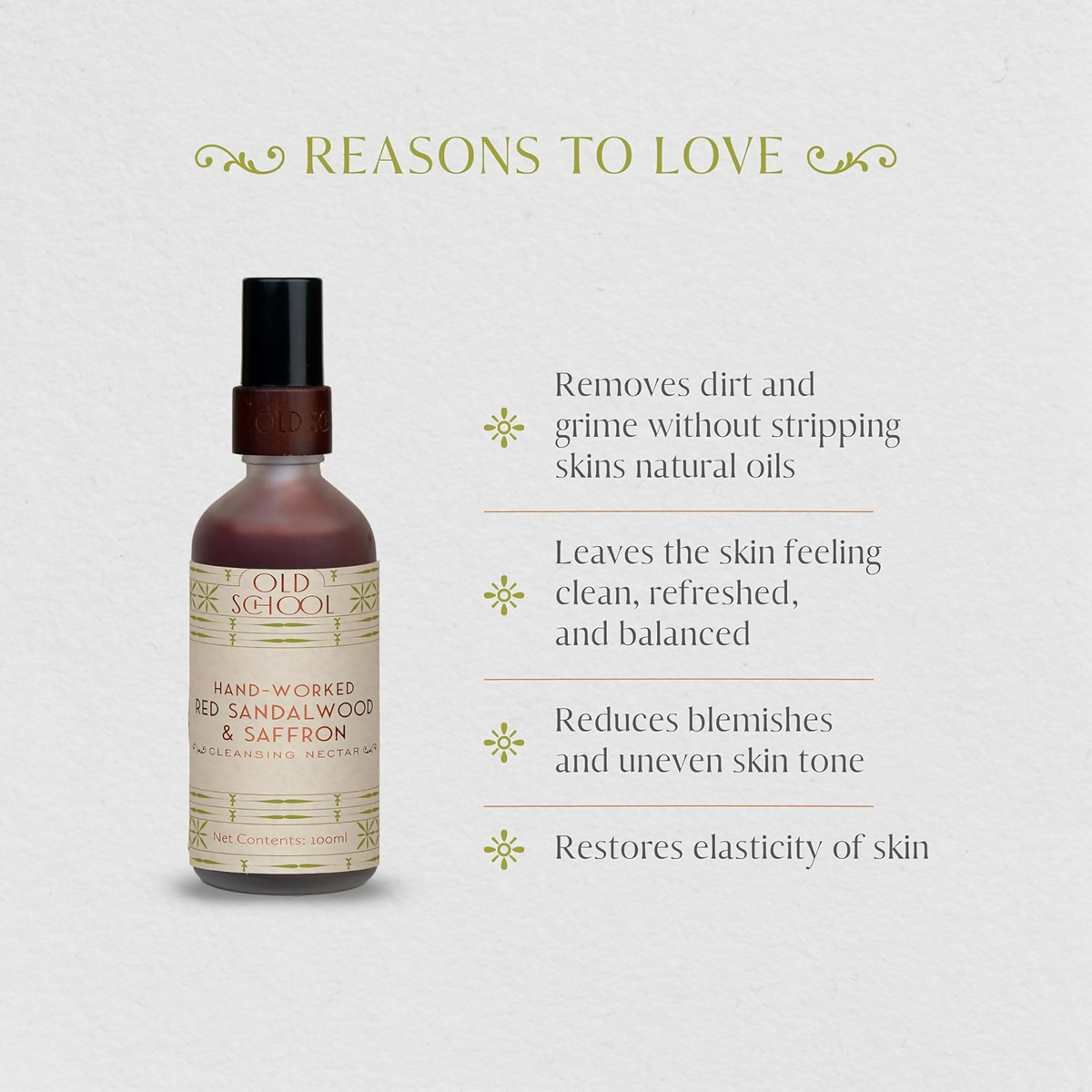 Old School Rituals Red Sandalwood & Saffron Age Defying Cleanser Face Wash
