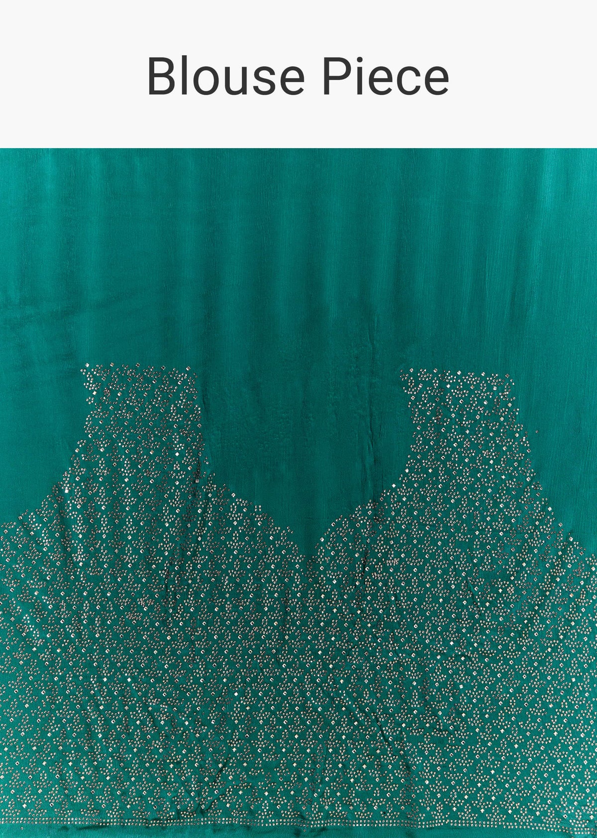 Emerald Green Satin Bridesmaid Lehenga With Stone Work