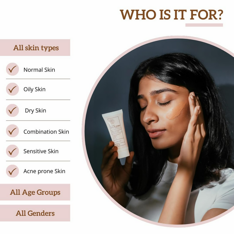 Sandiva One & Done Tinted Sunscreen With Zinc Oxide, SPF 35 PA++++, No White Cast - Tint 22