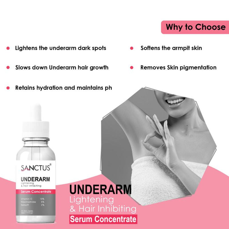 SANCTUS Underarm Lightening & Hair Inhibiting Serum Concentrate