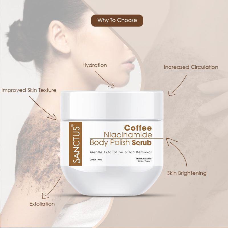 SANCTUS Coffee Niacinamide Body Polish Scrub