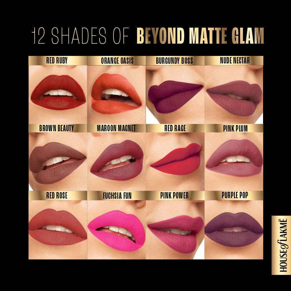 Lakme Absolute Beyond Matte Lipstick - 301 Brown Beauty