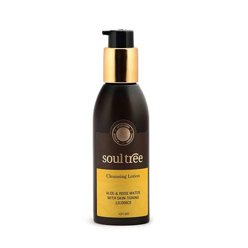Soultree Cleansing Lotion, Indian Rose Face Wash & Walnut And Turmeric Face Scrub Set