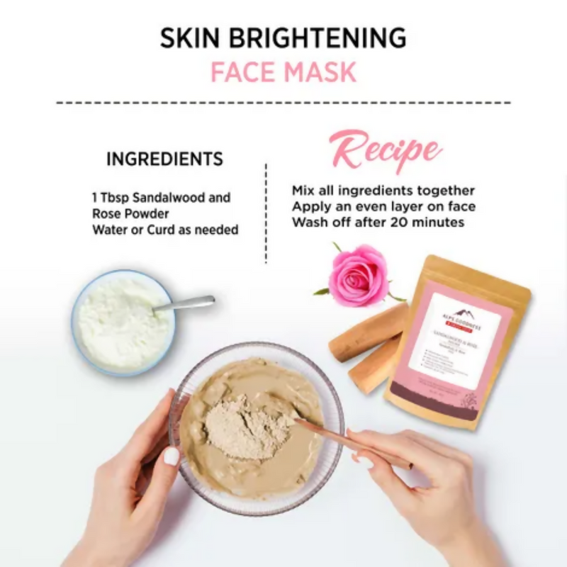 Alps Goodness Sandalwood & Rose Powder