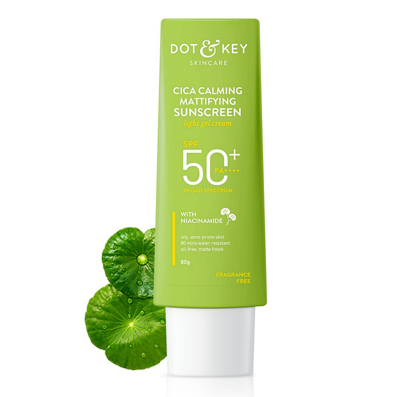 Dot & Key CICA Calming Mattifying Sunscreen SPF 50 For Oily Acne Prone & Sensitive Skin
