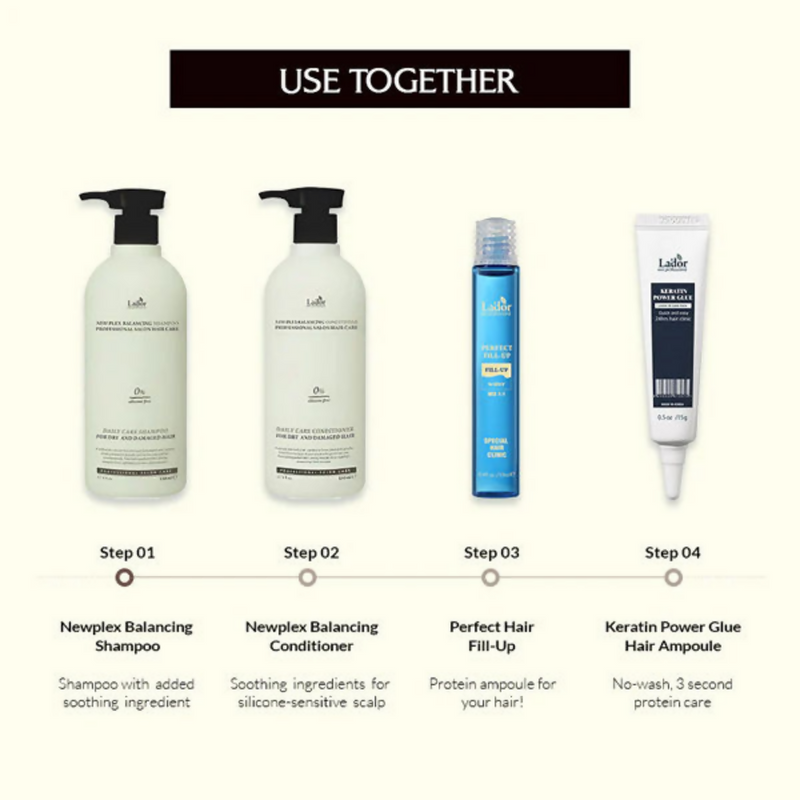 La'dor Newplex Balancing Shampoo - Scalp Soothing Korean Shampoo for Dry Hair