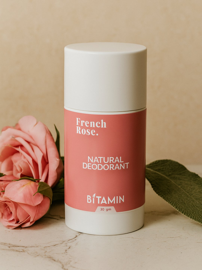 Bitamin French Rose Natural Deodorant Roll On