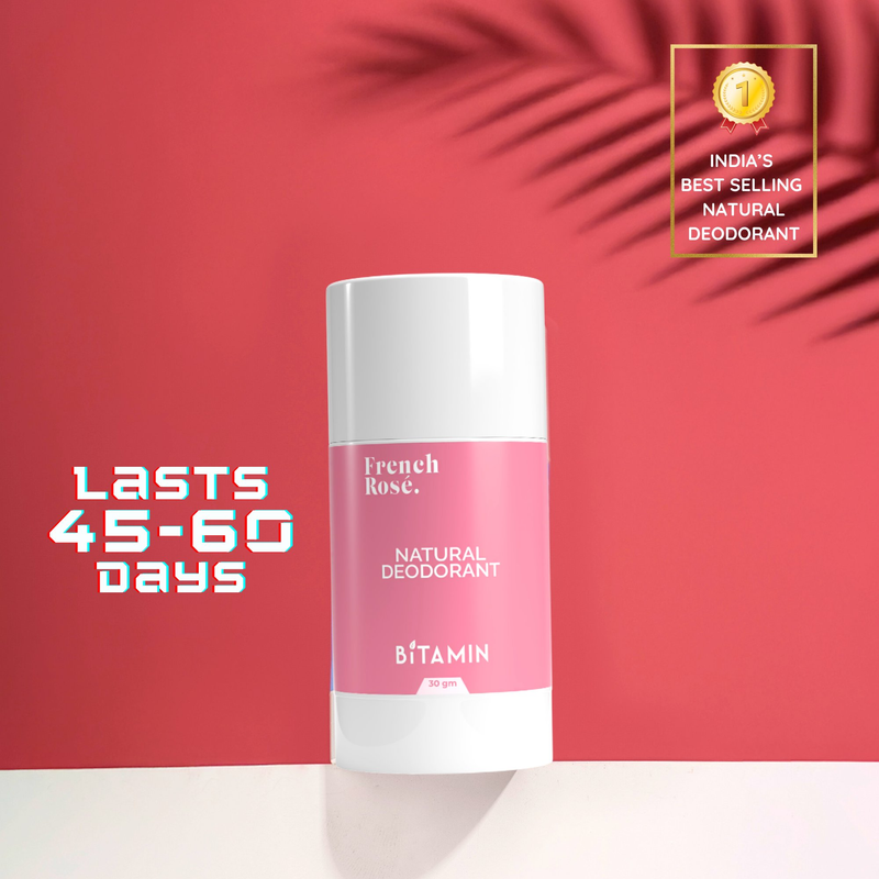 Bitamin French Rose Natural Deodorant Roll On