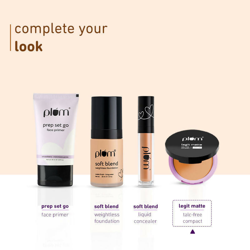 Plum Legit Matte Talc-Free Compact With SPF15 - Brew Brilliance 133 Y