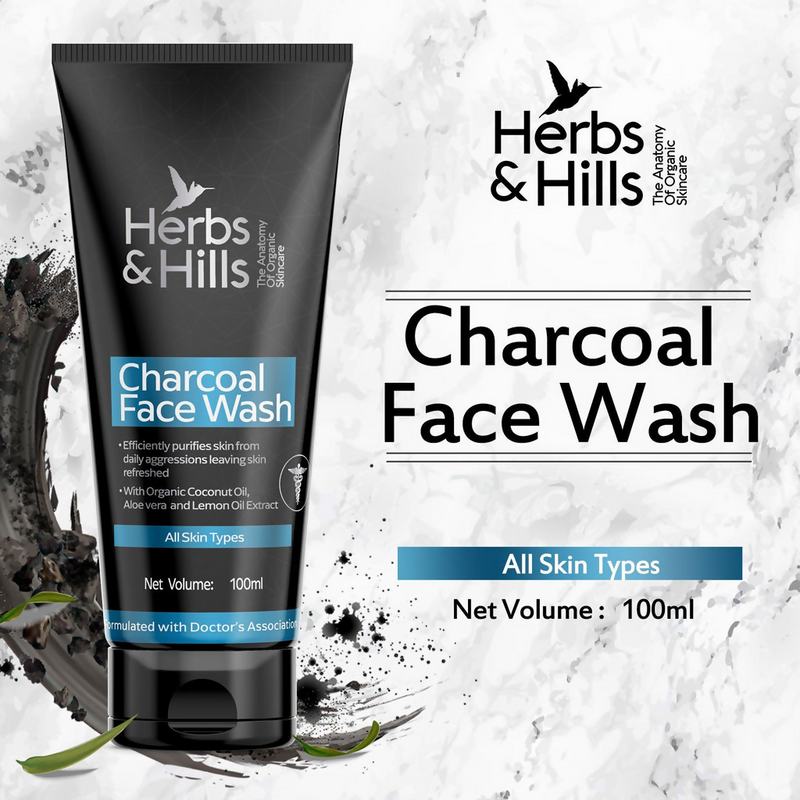 Herbs & Hills Charcoal Face Wash