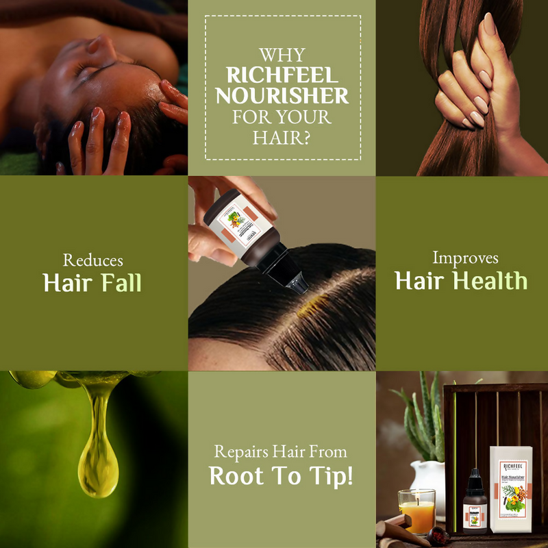 Richfeel Hair Nourisher Oil - Hair Fall Control & Growth Treatment