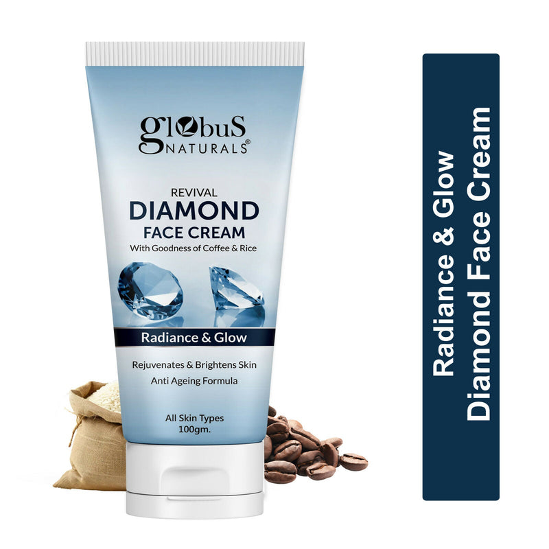 Globus Naturals Revival Diamond Face Cream, Suitable For All Skin Types