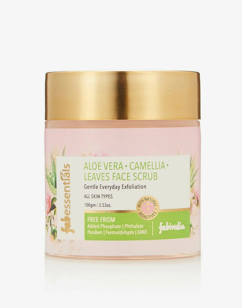 Fabessentials Aloe Vera Camellia Leaves Face Scrub