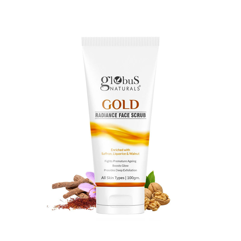 Globus Naturals Gold Radiance Anti Ageing & Brightening Face Scrub