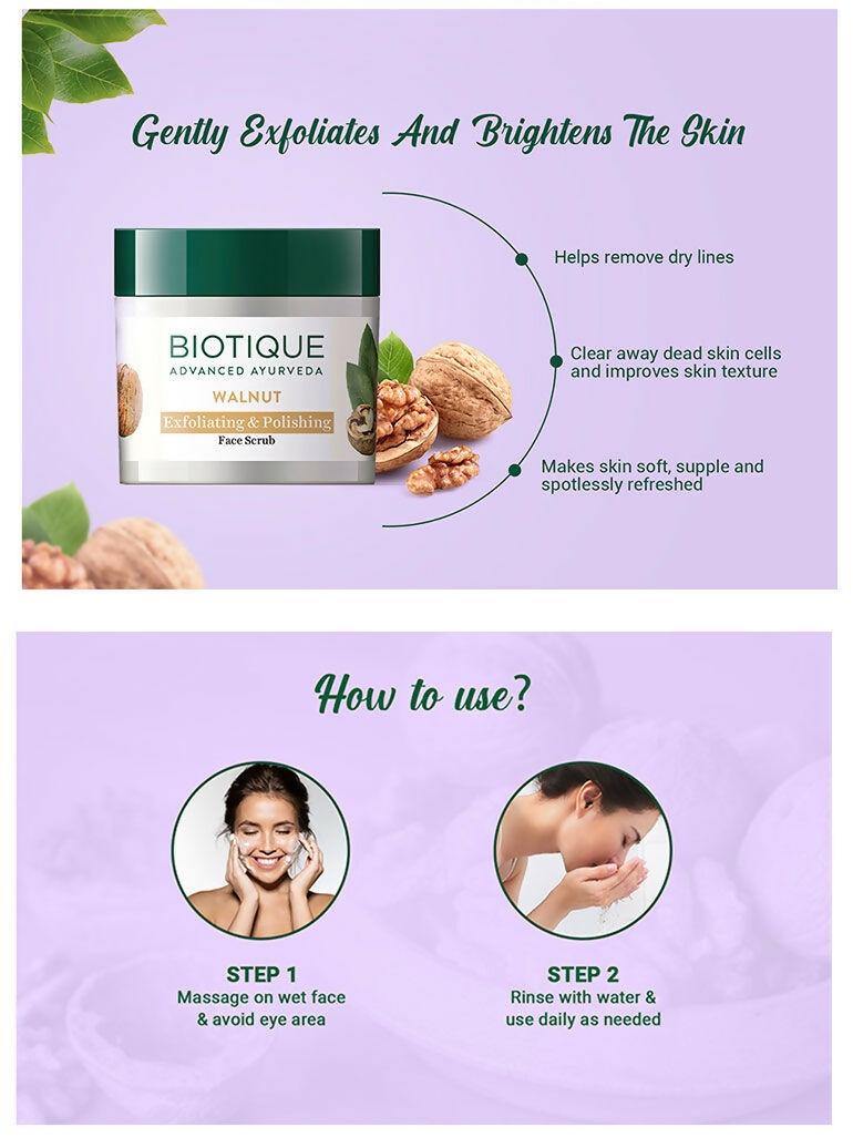 Biotique Bio Walnut Exfoliating & Polishing Scrub