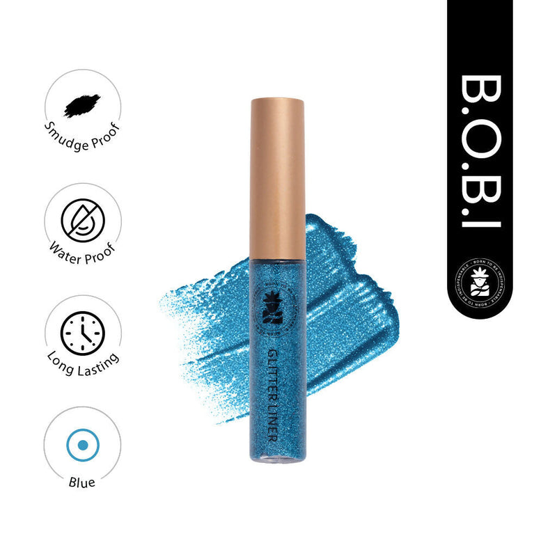 BOBI Glitter Eyeliner Blue Diamond Sparkle Finish