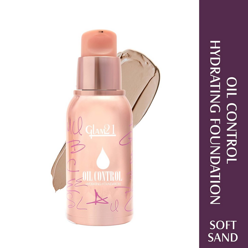 Glam21 Oil Control Hydrating Foundation - 01 Soft Sand