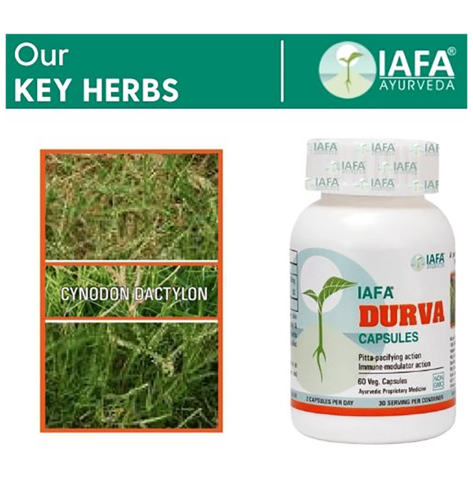 Iafa Ayuveda Durva Veg Capsules