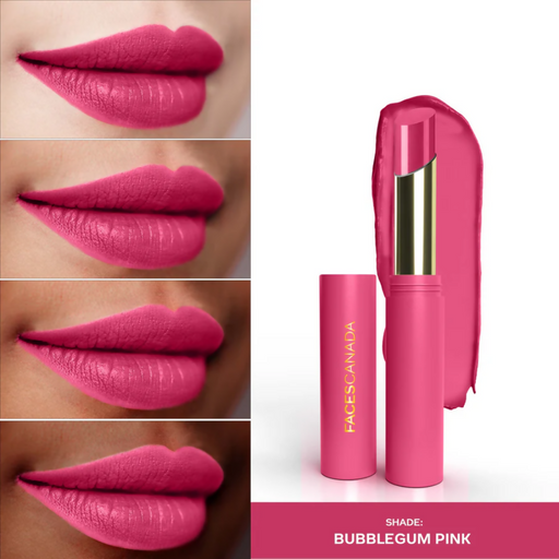 Faces Canada 3 in 1 LongStay Matte Lipstick - Bubblegum Pink 04