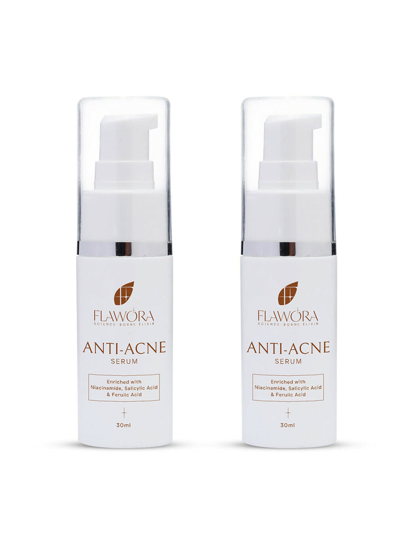 Flawora Anti Acne Serum to reduce Blackheads Open Pores, Excess Oil & Bumpy Texture