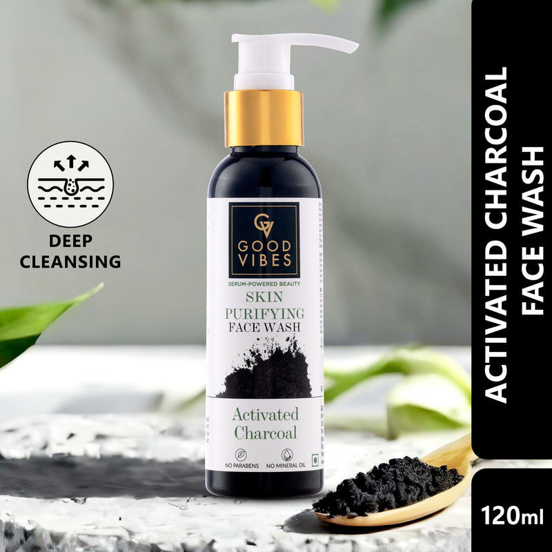 Good Vibes Activated Charcoal Deep Cleansing Face Wash
