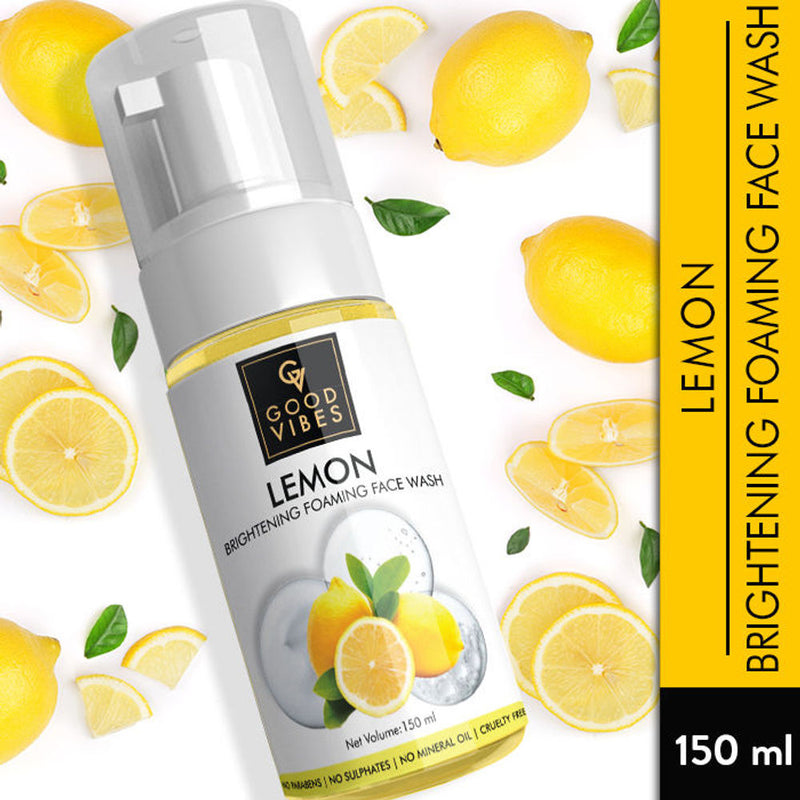 Good Vibes Lemon Brightening Foaming Face Wash