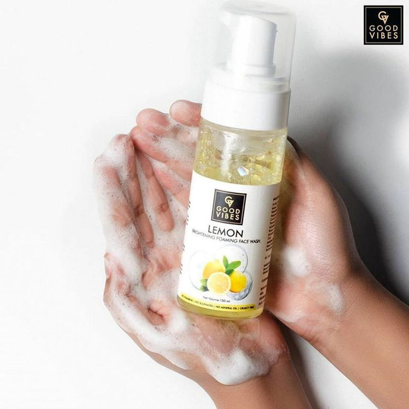 Good Vibes Lemon Brightening Foaming Face Wash